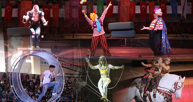 'Büyük Gaziantep Sirki'ne yoğun ilgi