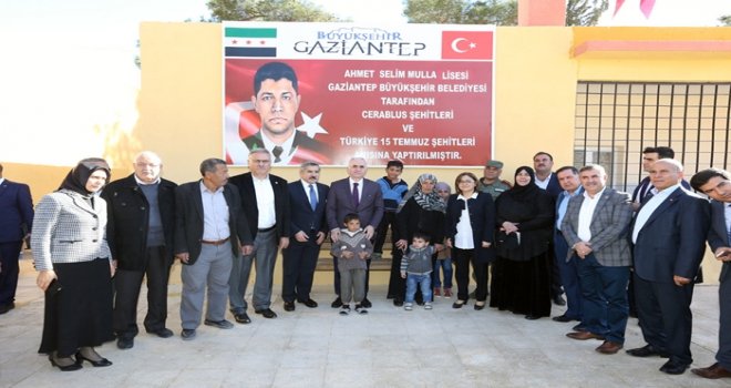 Büyükşehir Belediyesi, Cerablus'ta okul onardı