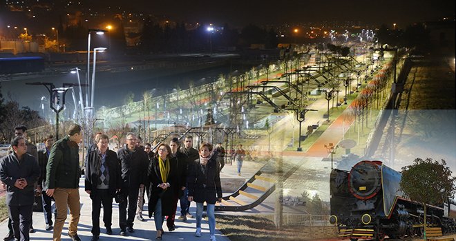 Büyükşehir istasyon parkı hizmete girdi