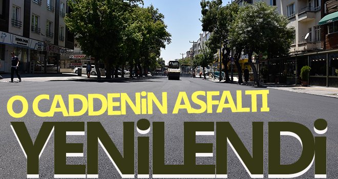 Büyükşehir, Ordu Caddesi’nin asfaltını yeniledi