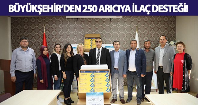Büyükşehir'den arıcılara ilaç yardımı