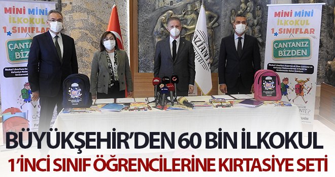 Büyükşehir’den ilkokul 1’inci sınıf öğrencilerine kırtasiye seti