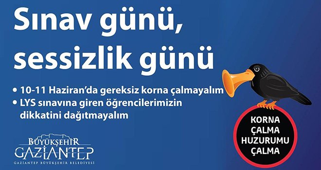 Büyükşehir'den 'LYS' sınavı için sessizlik uyarısı