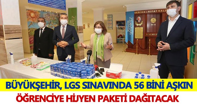 Büyükşehir'den öğrencilere hijyen paketi