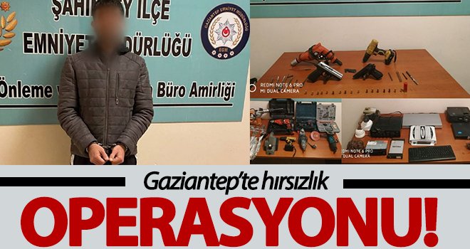 Çalıntı malzeme hırsızı yakalandı