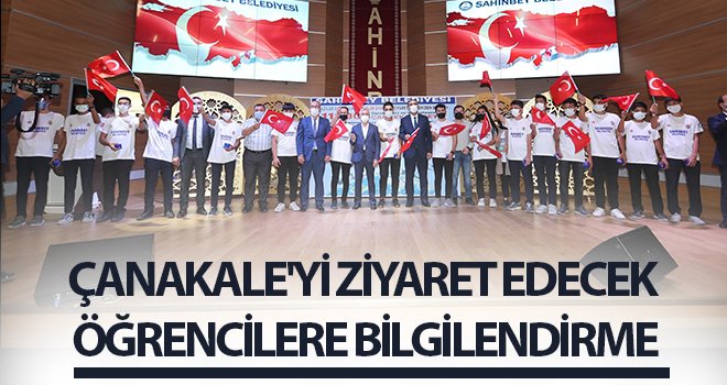 Çanakale'yi ziyaret edecek öğrencilere bilgilendirme