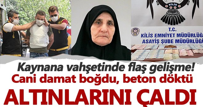Cani damat kayınvalidesini önce boğdu sonra üstüne beton döktü