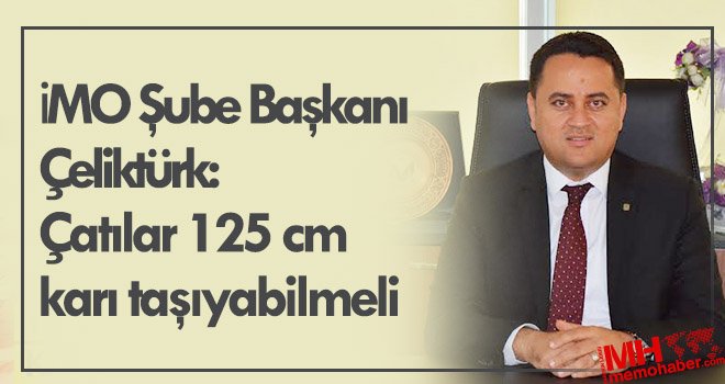 Çeliktürk: Dayanıksız çatılar tehlike saçıyor