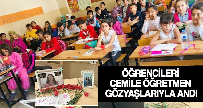 Cemile öğretmene hüzünlü veda!..