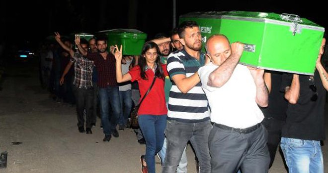 CENAZALER GAZİANTEP'E GETİRİLDİ