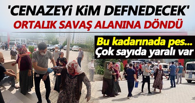 'Cenazeyi kim defnedecek' kavgası! Çok sayıda yaralı var