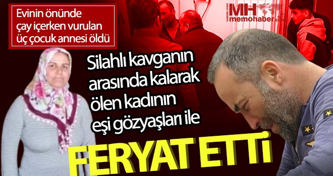 Cenazeyi teslim alan acılı eş göz yaşlarına boğuldu