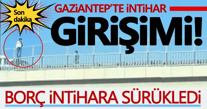 Çevre yolu üst geçitte intihara kalkıştı!