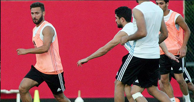 Çift antrenman yaptı