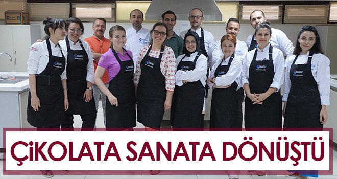 Çikolata sanata dönüştü
