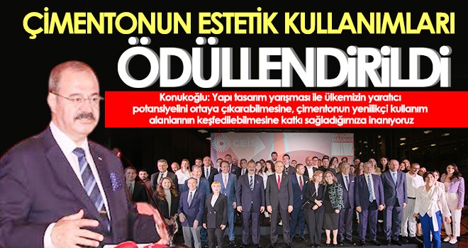 Çimentoyu en estetik kullananlar ödüllendirildi