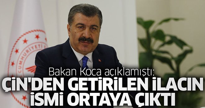 Çin'den getirilen ilacın Favipiravir olduğu ortaya çıktı!