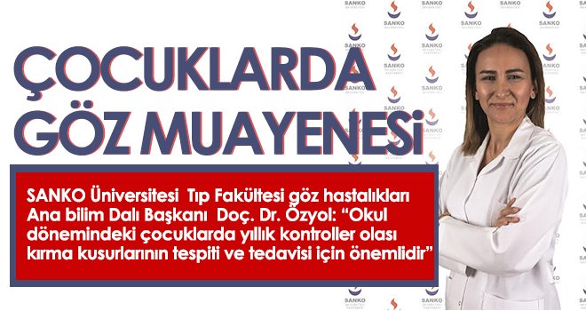 Çocuklarda göz muayenesi