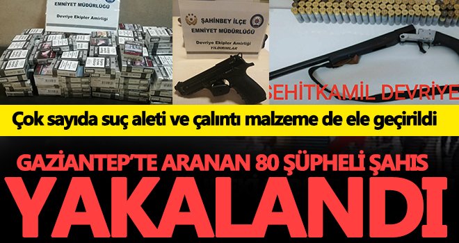 Çok sayıda suç aleti ve çalıntı malzeme de ele geçirildi