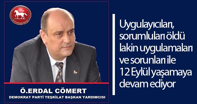 Cömert: 12 Eylül'ün ruhu 'aramızda'