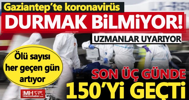 Corona kabusu Gaziantep'te durmuyor! 