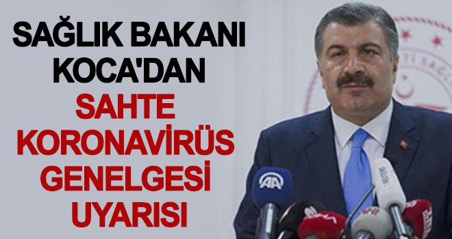 Corona virüs önlemleriyle ilgili sahte genelge rezaleti!