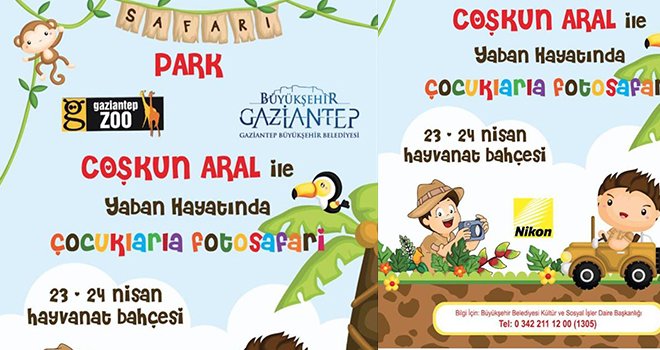 Coşkun Aral çocuklarla fotosafari için bir araya geliyor