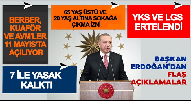 Cumhurbaşkanı Erdoğan normalleşme planını açıkladı