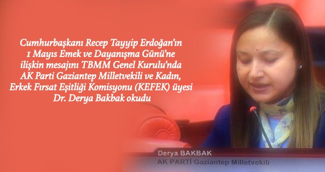 Cumhurbaşkanı Erdoğan’ın 1 Mayıs mesajı