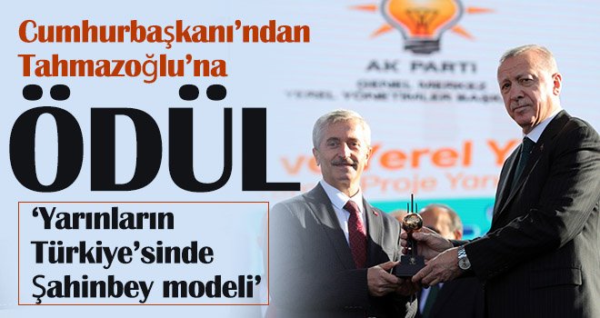 Cumhurbaşkanı’ndan Tahmazoğlu’na ödül
