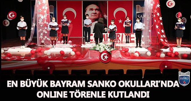 Cumhuriyet Bayramı SANKO Okullarında törenle kutlandı