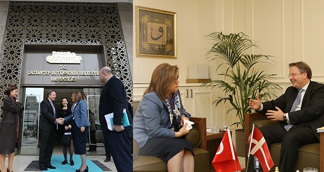 Danimarka Büyükelçisi Olling'den Şahin'e ziyaret