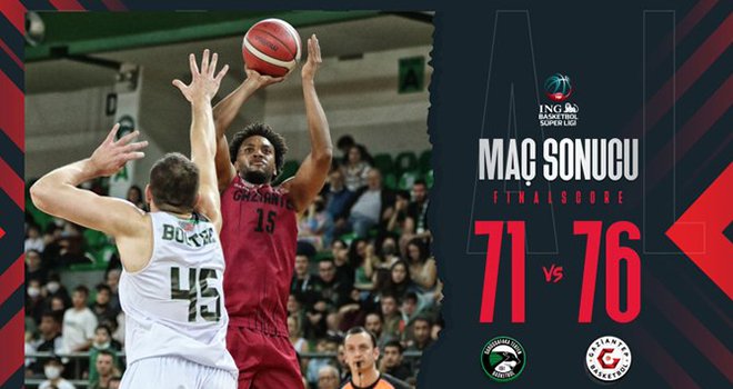 Darüşşafaka: 71 Gaziantep Basketbol: 76
