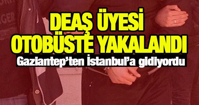 DEAŞ terör örgütü üyesi otobüste yakalandı