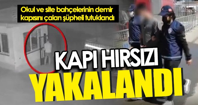 Demir kapı hırsızlığı güvenlik kameralarında