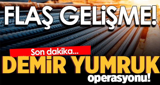 Demir Yumruk operasyonunda yeni gelişme!