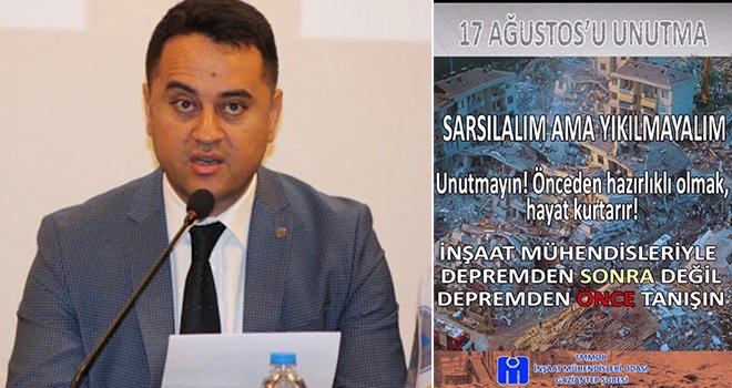 Deprem bir doğa olayıdır, afeti insanlar yaratır!