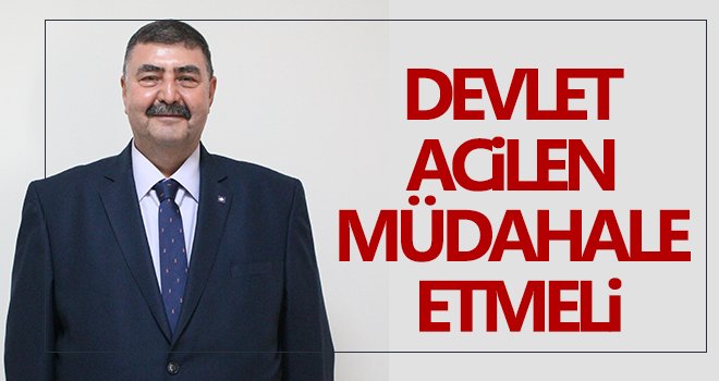 Devlet acilen müdahale etmeli