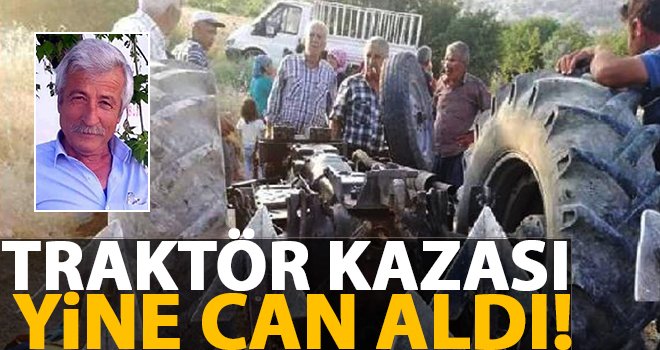 Devrilen traktörün altında kalarak can verdi
