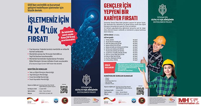 Dijital ve Yeşil Dönüşümün Desteklenmesi Projesi’ne başvurular devam ediyor