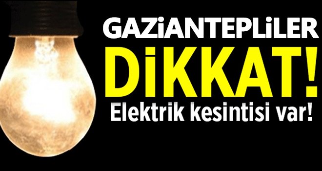 Dikkat! Elektrik kesintisi var…