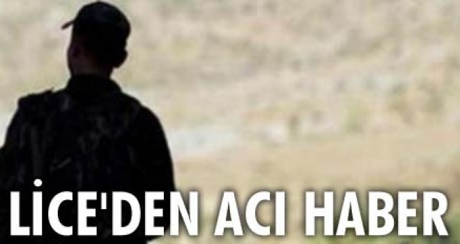 Diyarbakır Lice'de çatışma: 1 asker şehit 