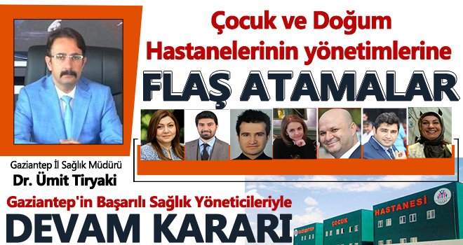 Kadın Doğum ve Çocuk hastanesindeki başarılı ekiple yola devam