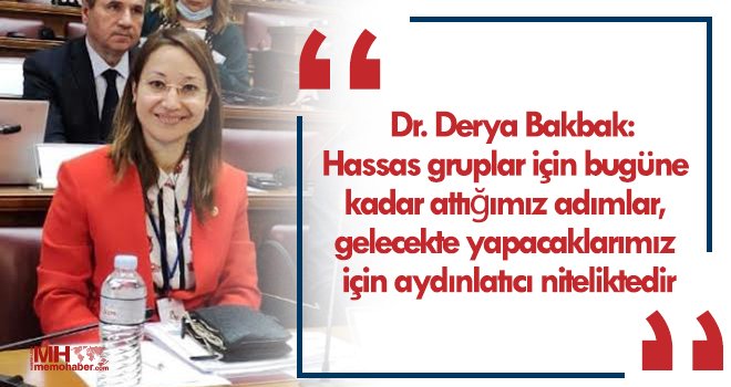 Dr. Bakbak: Hassas gruplar için atılacak her samimi adıma hazırız