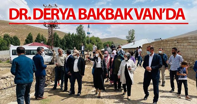 Dr. Derya Bakbak selden etkilenen vatandaşlarla görüştü