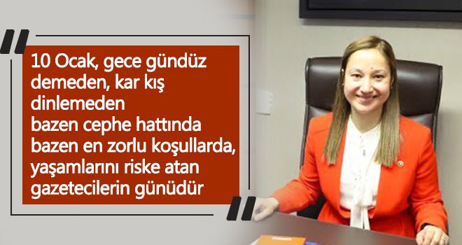 Dr. Derya Bakbak'tan '10 Ocak Çalışan Gazeteciler Günü' mesajı