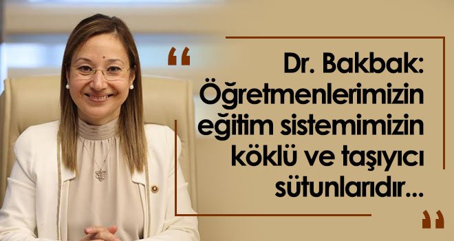 Dr. Derya Bakbak'tan 24 Kasım mesajı