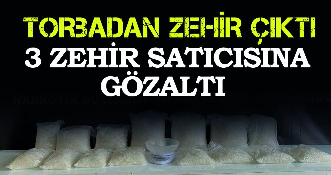 Durdurulan araçta 13 kilo metamfetamin ele geçirildi