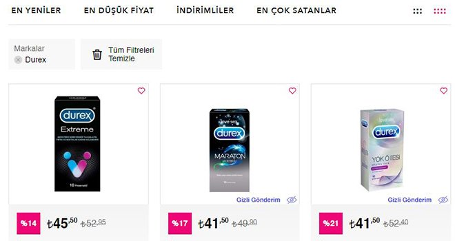 Durex Ürün Çeşitleri