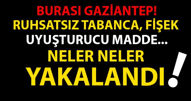 Düzenlenen operasyonla çok şey ele geçirildi